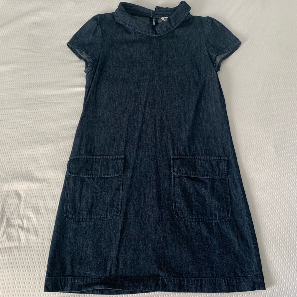 zara blue denim dress